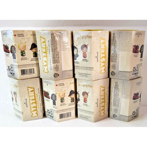 New Lot of 8 Hallmark Harry Potter Wizarding World Mystery‎ Ornaments 2023 - Picture 1 of 8